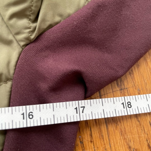 NWT Kari Traa Eva Down Jacket. Tweed. Olive Green and Plum. Size XS. - Picture 14 of 16